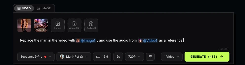 How to use reference materials in Seedance 2.0