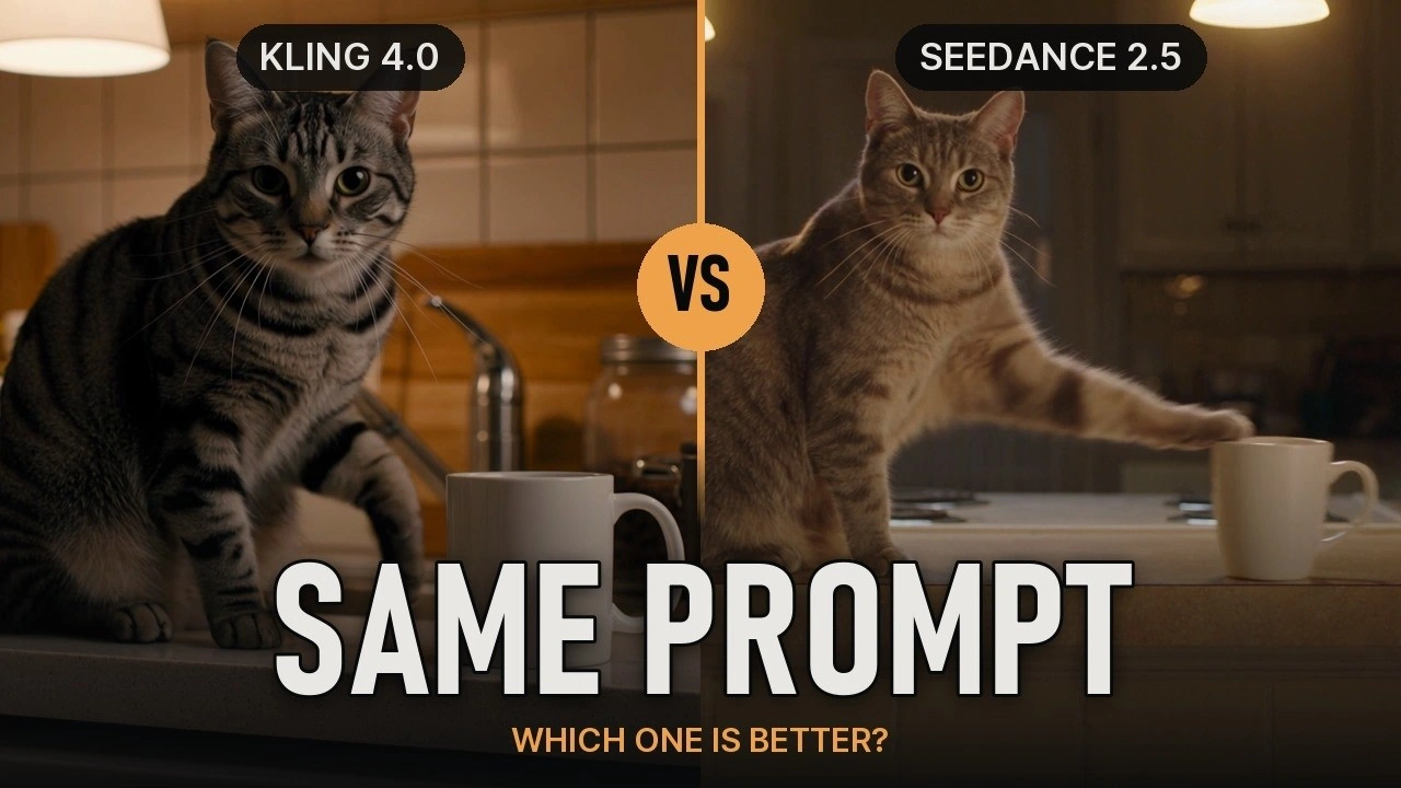 Kling 4.0 vs Seedance 2.5: Same Prompt, First Take (6 Tests) — vista previa del vídeo
